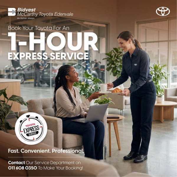 Book your Toyota For an 1 Hour Express Service image