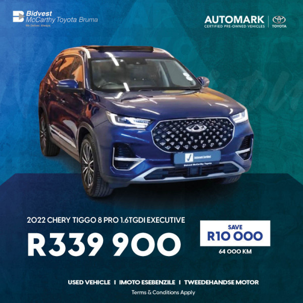 2022 Chery Tiggo 8 Pro 1.6 TGDI Executive image