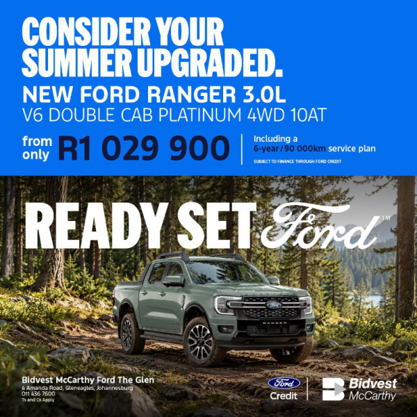 New Ford Ranger 3.0L V6 Double Cab Platinum 4WD 10AT image