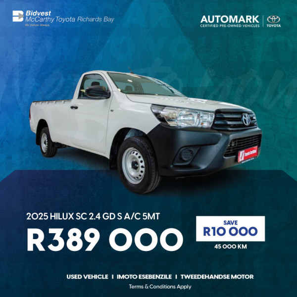 2025 Hilux SC 2.4 GD S A/C 5MT image