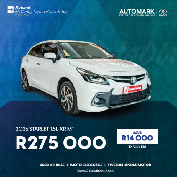 2026 Starlet 1.5L XR MT image