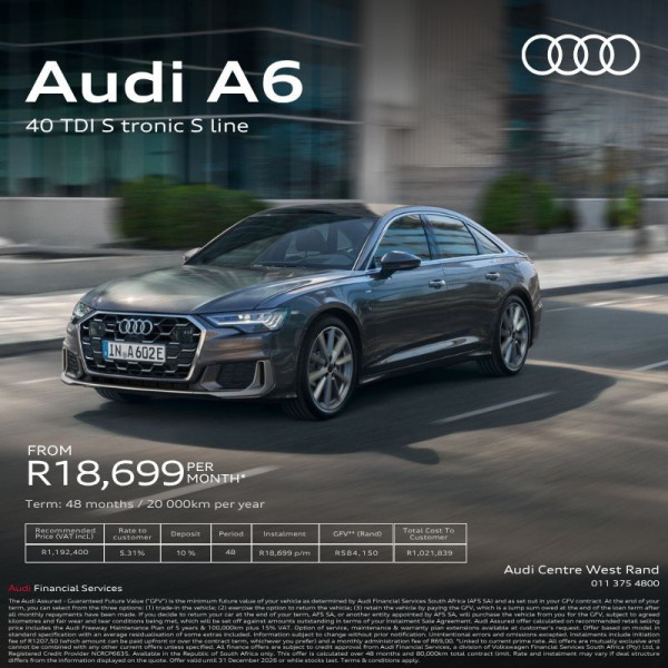 Audi A6 40 TDI S tronic S line image