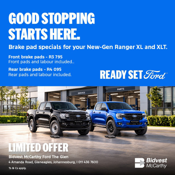 Brake pad specials for your New-Gen Ranger XL and XLT image