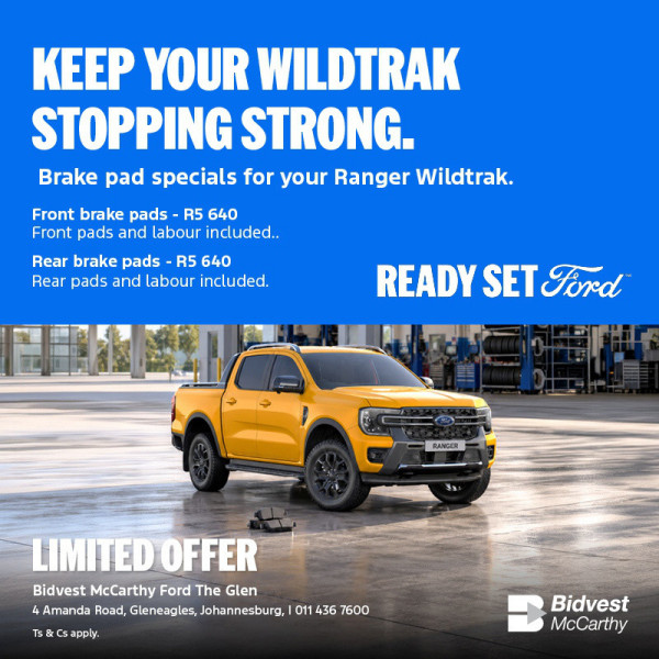 Brake pad specials for your Ranger Wildtrak image