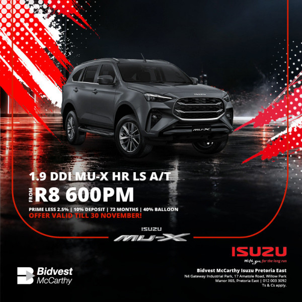 Isuzu 1.9 DDI MU-X HR LS A/T image