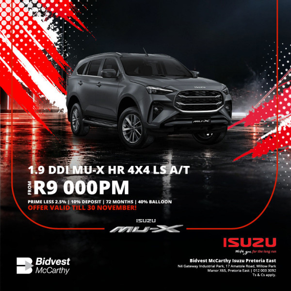 Isuzu 1.9 DDI MU-X HR 4x4 LS A/T image