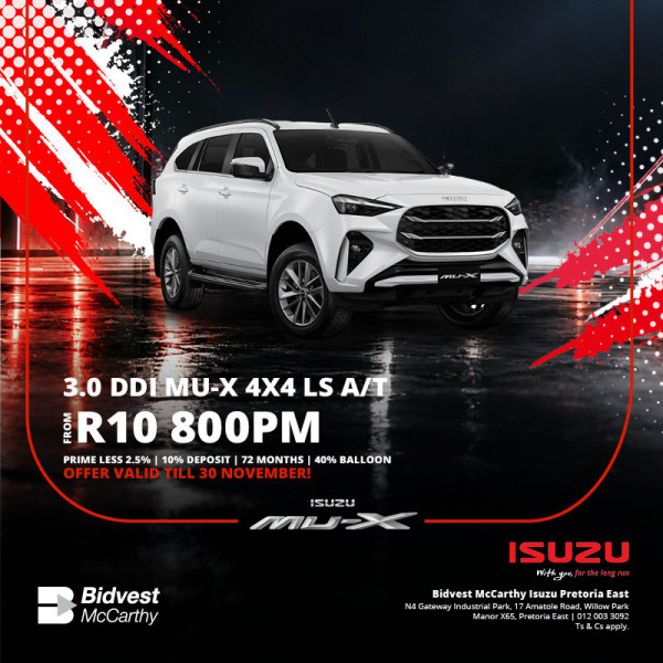 Isuzu 3.0 DDI MU-X 4x4 LS A/T image