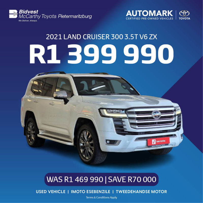 2021 Land Cruiser 300 3.5T V6 ZX Special | Bidvest McCarthy