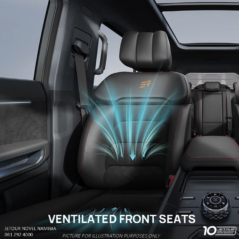 Ventilated front seats