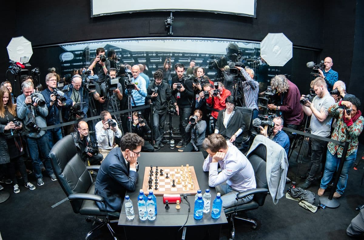 Magnus vs Caruana playoffs at the World Chess Championship 2022