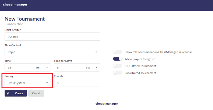 Selecting Swiss System