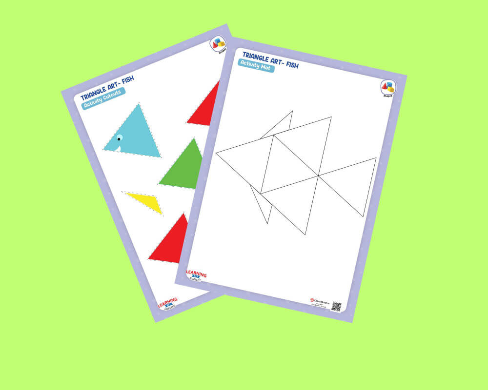 Shapes Activity Triangle Art Fish ClassMonitor