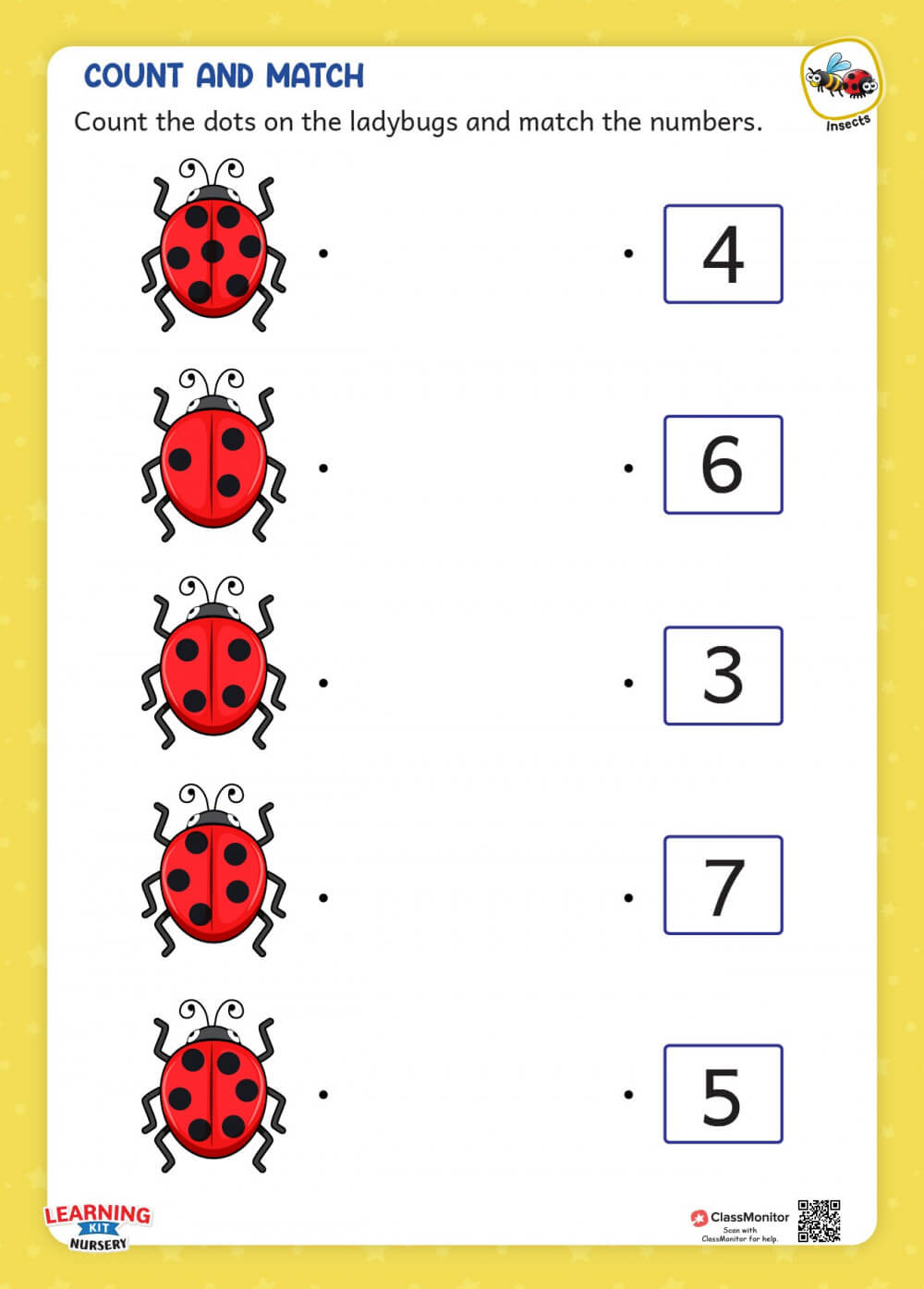 Worksheet - Count and Match