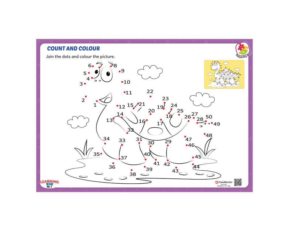 Worksheet - Join The Dots & Colour The Picture