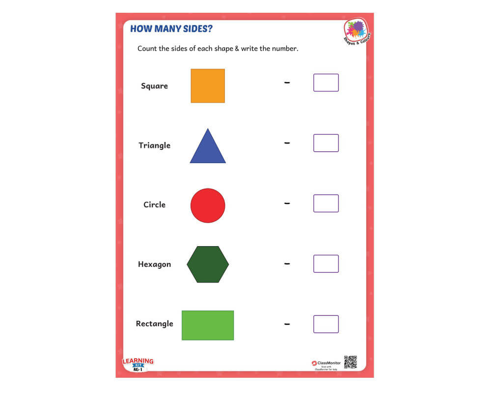 Worksheet- How Many Sides?