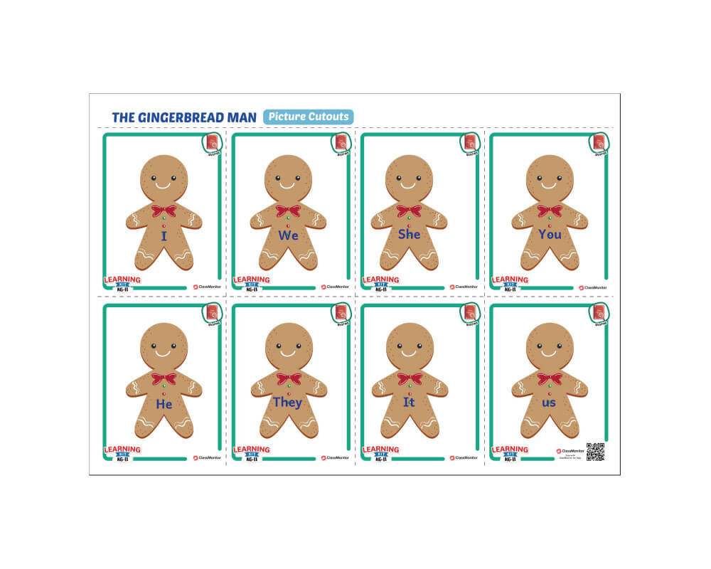 The Gingerbread Man - Learning Personal Pronouns