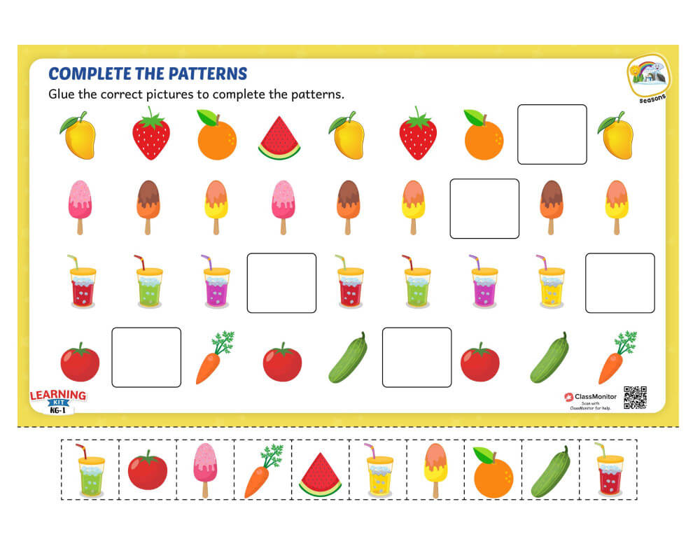 Worksheet - Complete The Pattern