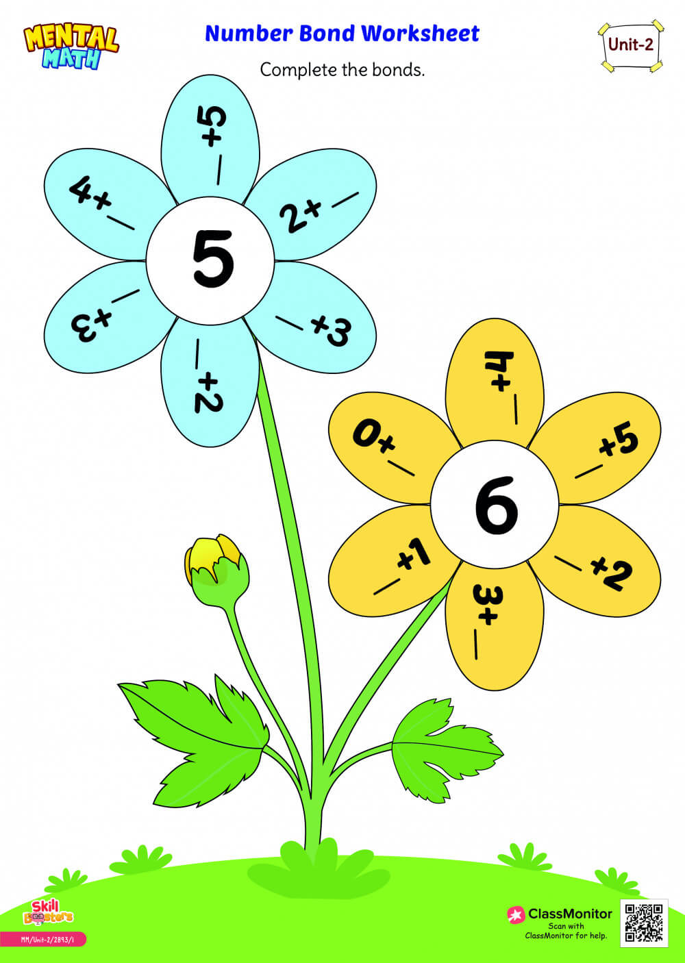 Number Bonds Method Addition Number Bond Worksheets 632x812