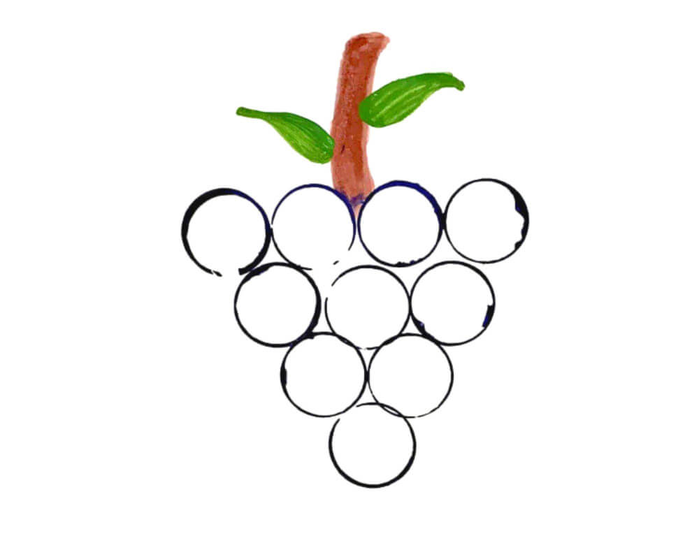 Fruits and vegetable activity grape artwork classmonitor