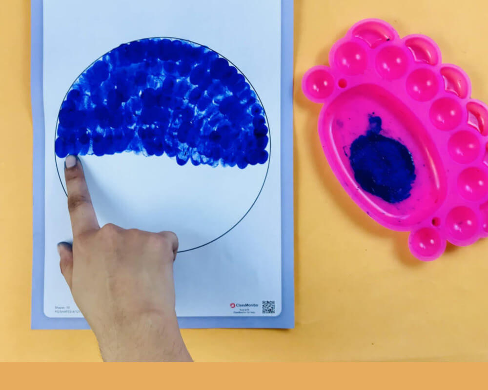 Shapes Activity Art Activity Finger Painting ClassMonitor