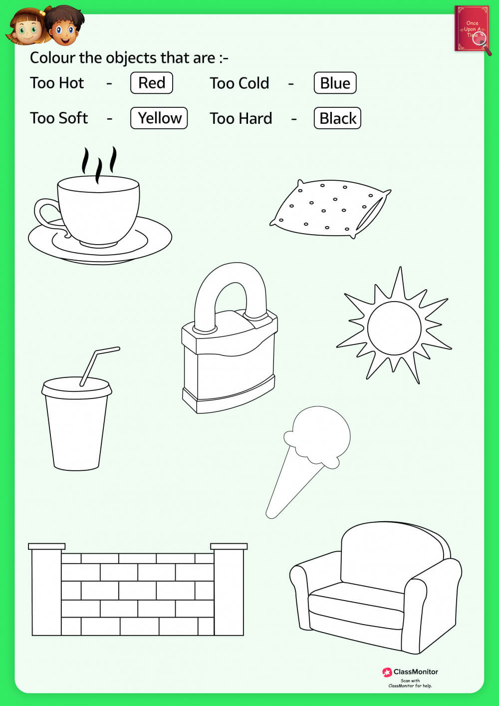 Worksheet - Sort The Objects