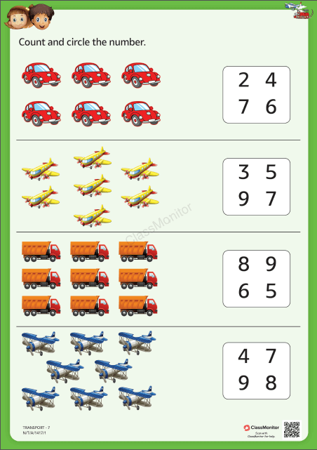 Count And Circle The Number Worksheet