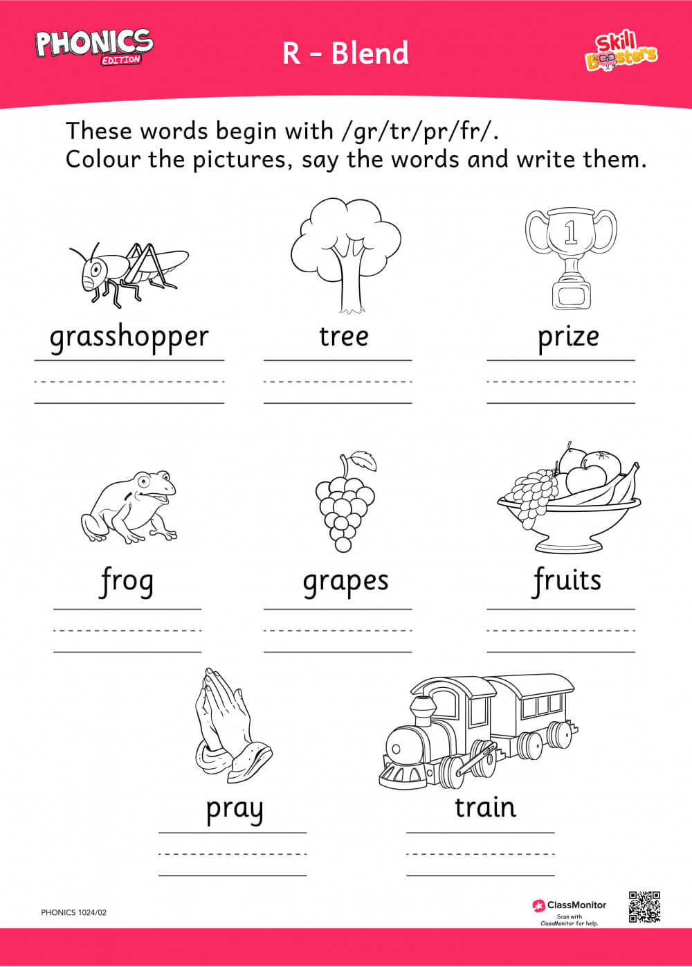 Worksheet - Phonics R Blend