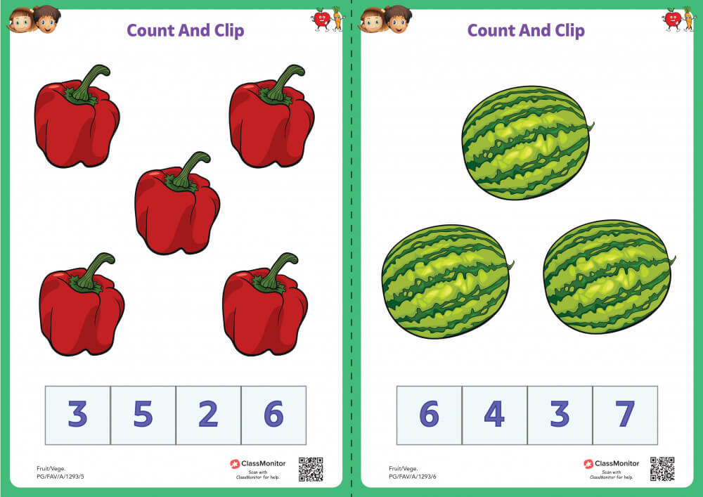 Worksheet Count & Clip
