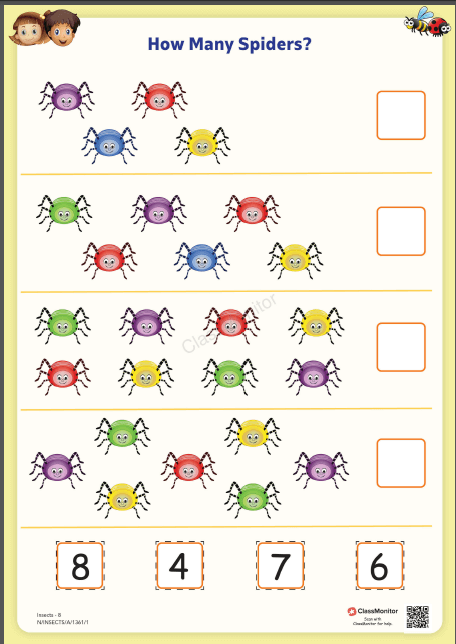 Worksheet-How many spiders?