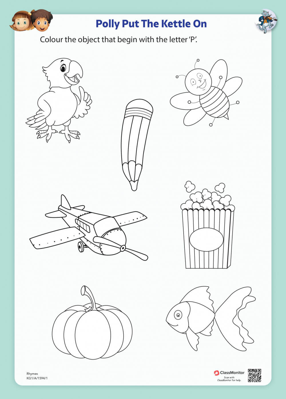 count and write worksheet - 1 to 10 - EasyKids.in