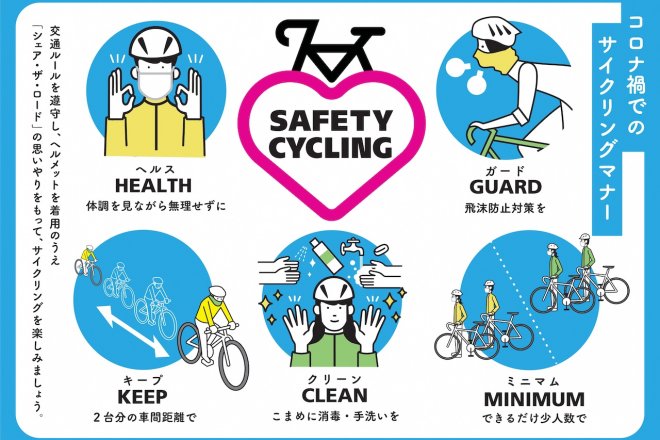 「SAFETY CYCLING」の5つのマナー