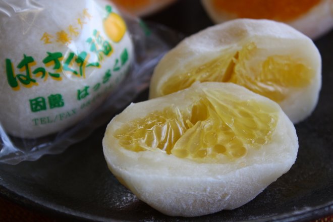 Hassaku orange daifuku from Hassaku-ya