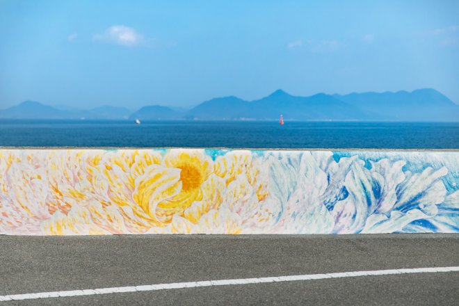 Breakwater art, “Heavenly Flower”