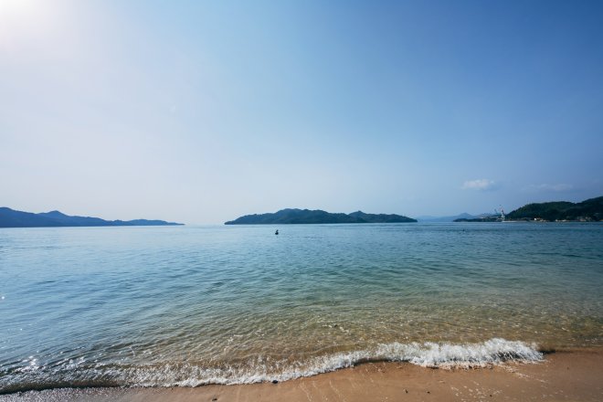 The view of the Seto Inland Sea from Ikinajima Island