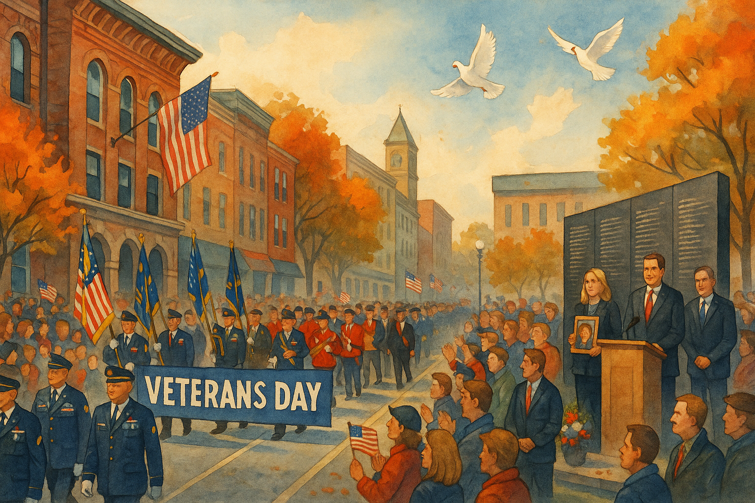 Veterans Day Parade Honors Sacrifice, Spotlights Struggles – The Fall ...