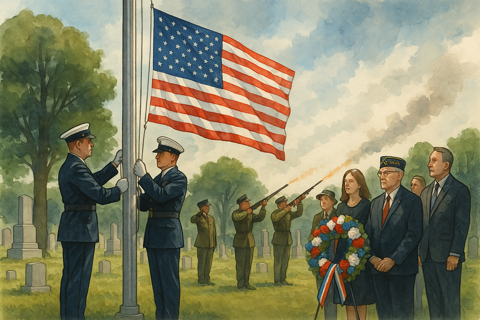 Memorial Day Flag-Raising Honors Fallen Heroes – The Fall River Mirror