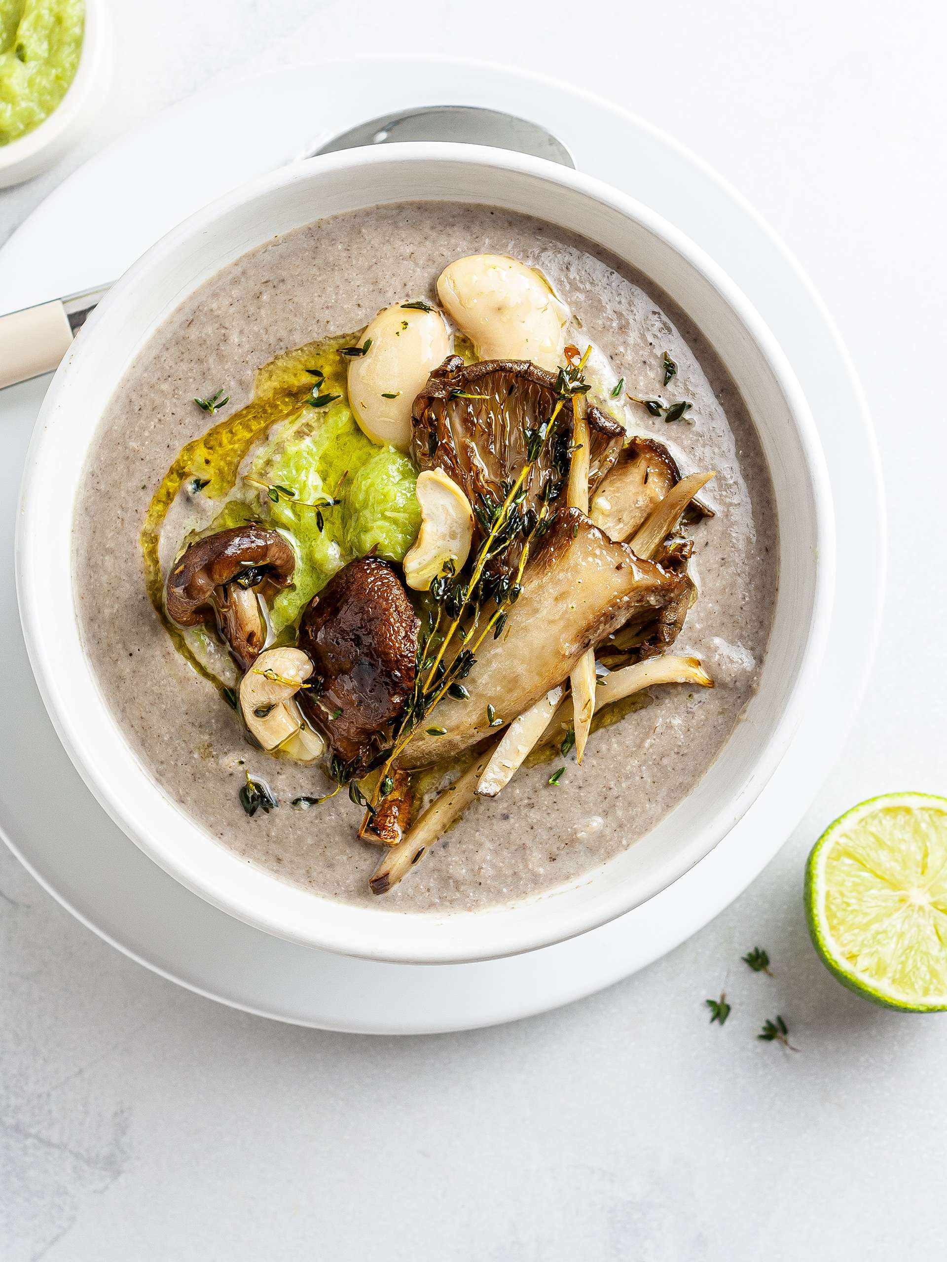 Vegan King Oyster Mushroom Soup Recipe Foodaciously