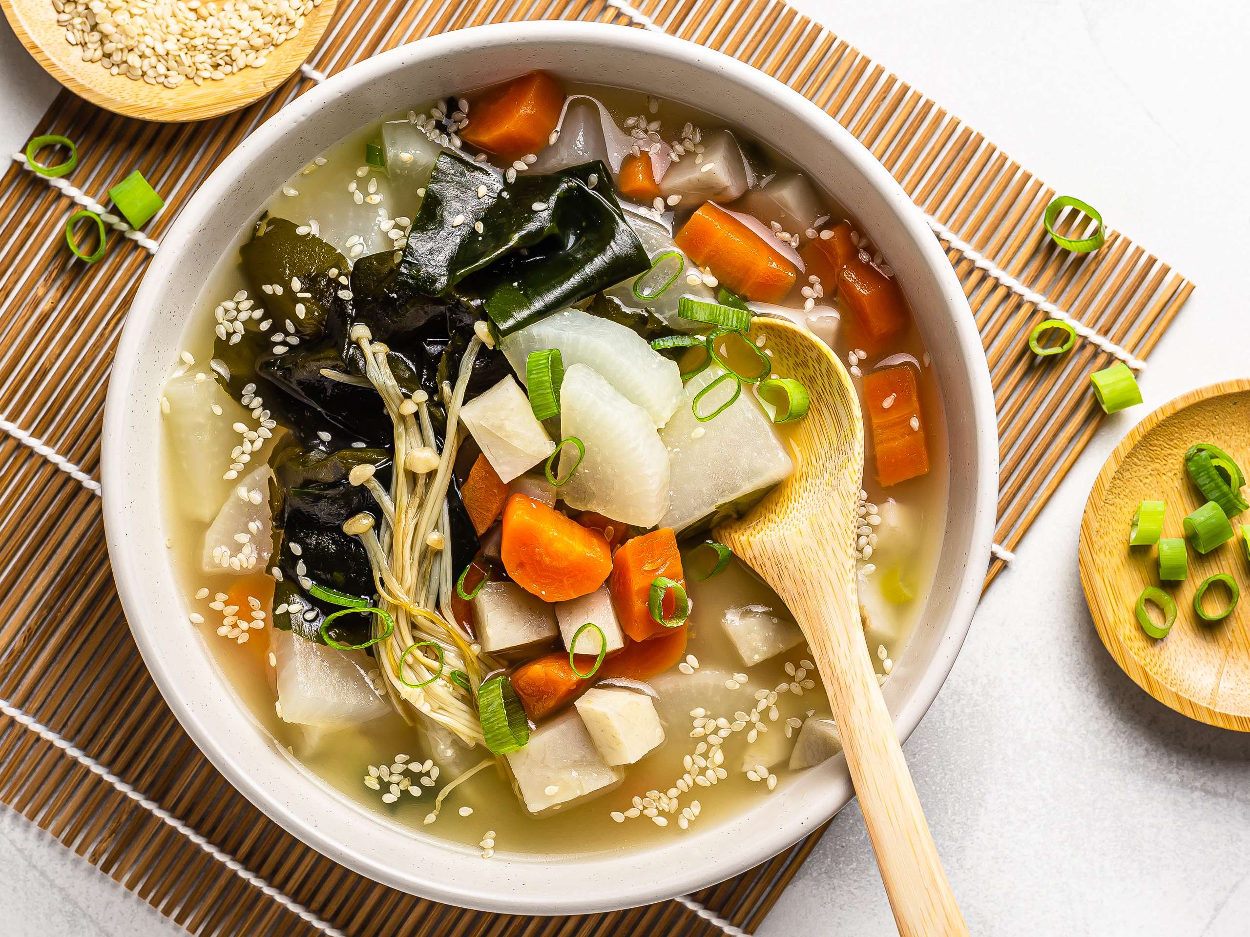 Vegan Daikon Miso Soup