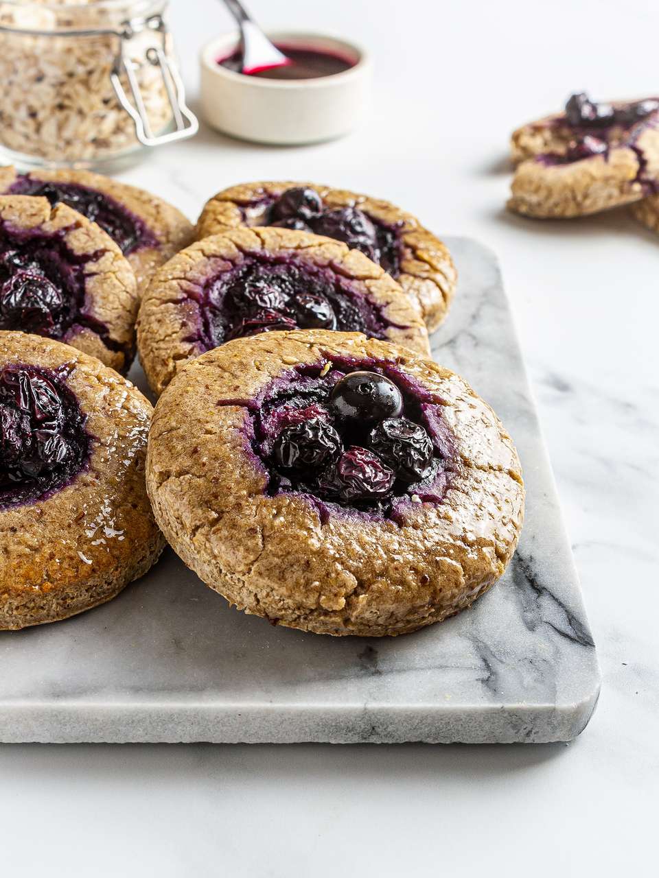 {Vegan, Gluten-Free} Blueberry Kolaches Recipe | Foodaciously