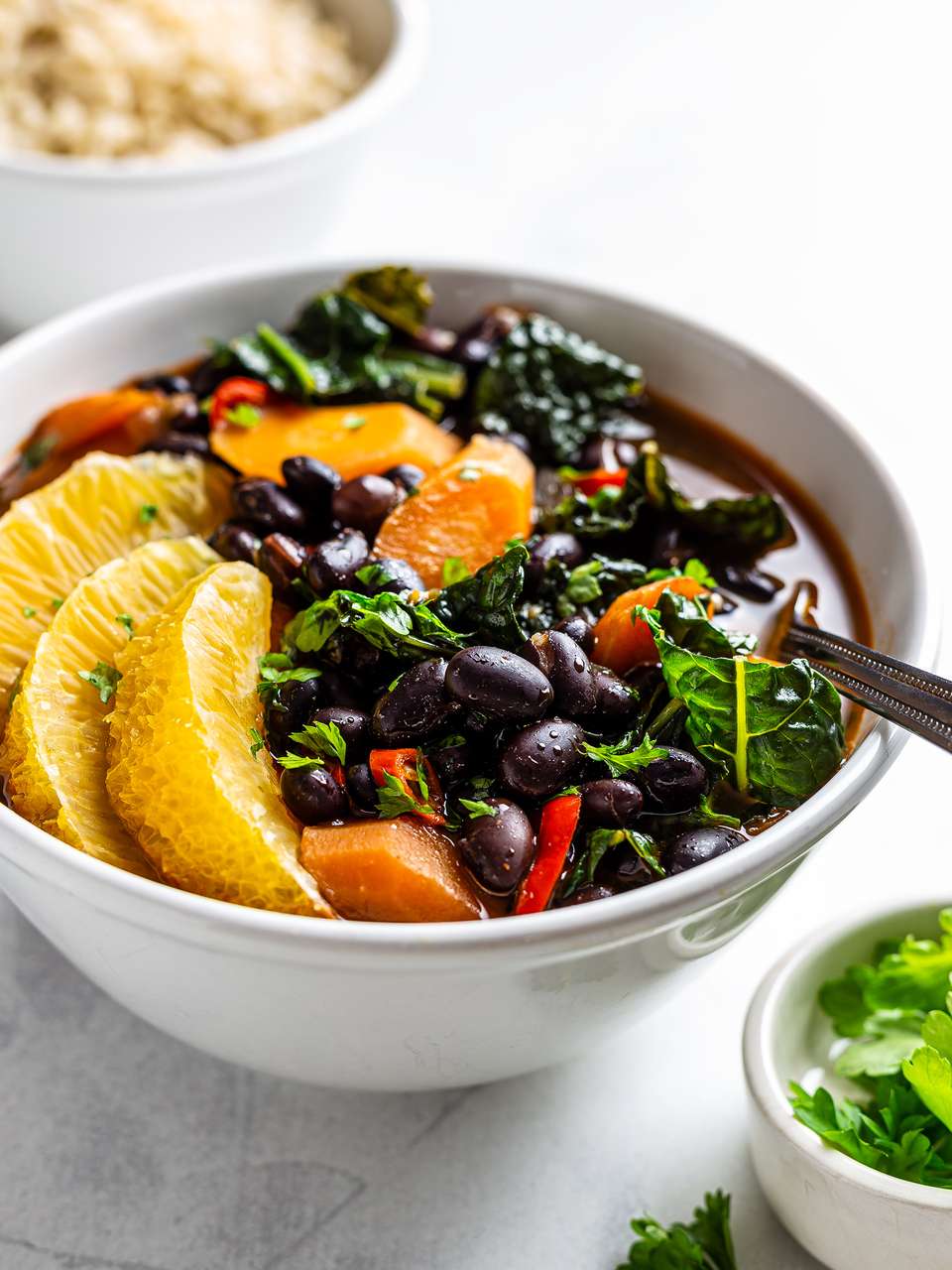 Vegan Brazilian Black Beans Stew (Feijoada) | Foodaciously