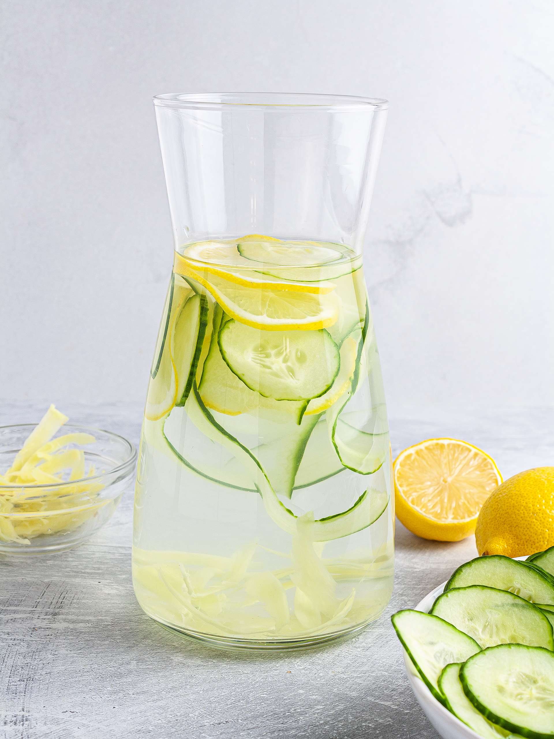 Cucumber Ginger Lemon Water Foodaciously