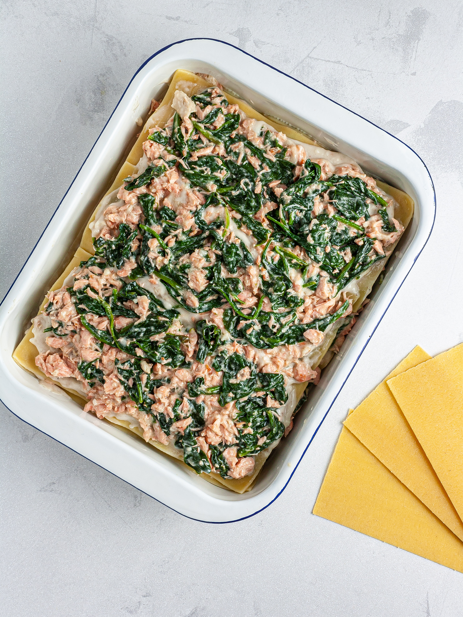 DairyFree Spinach Salmon Lasagna Recipe Foodaciously