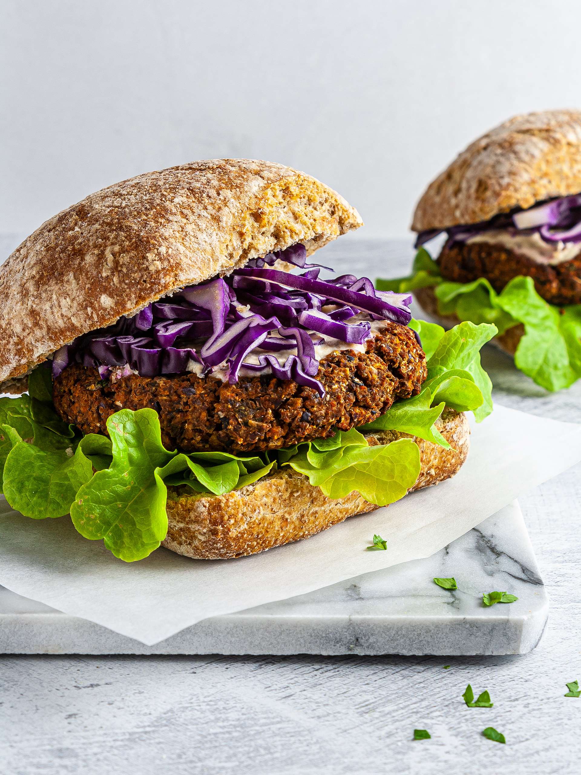 Spicy Vegan Lentil Burger Recipe Foodaciously