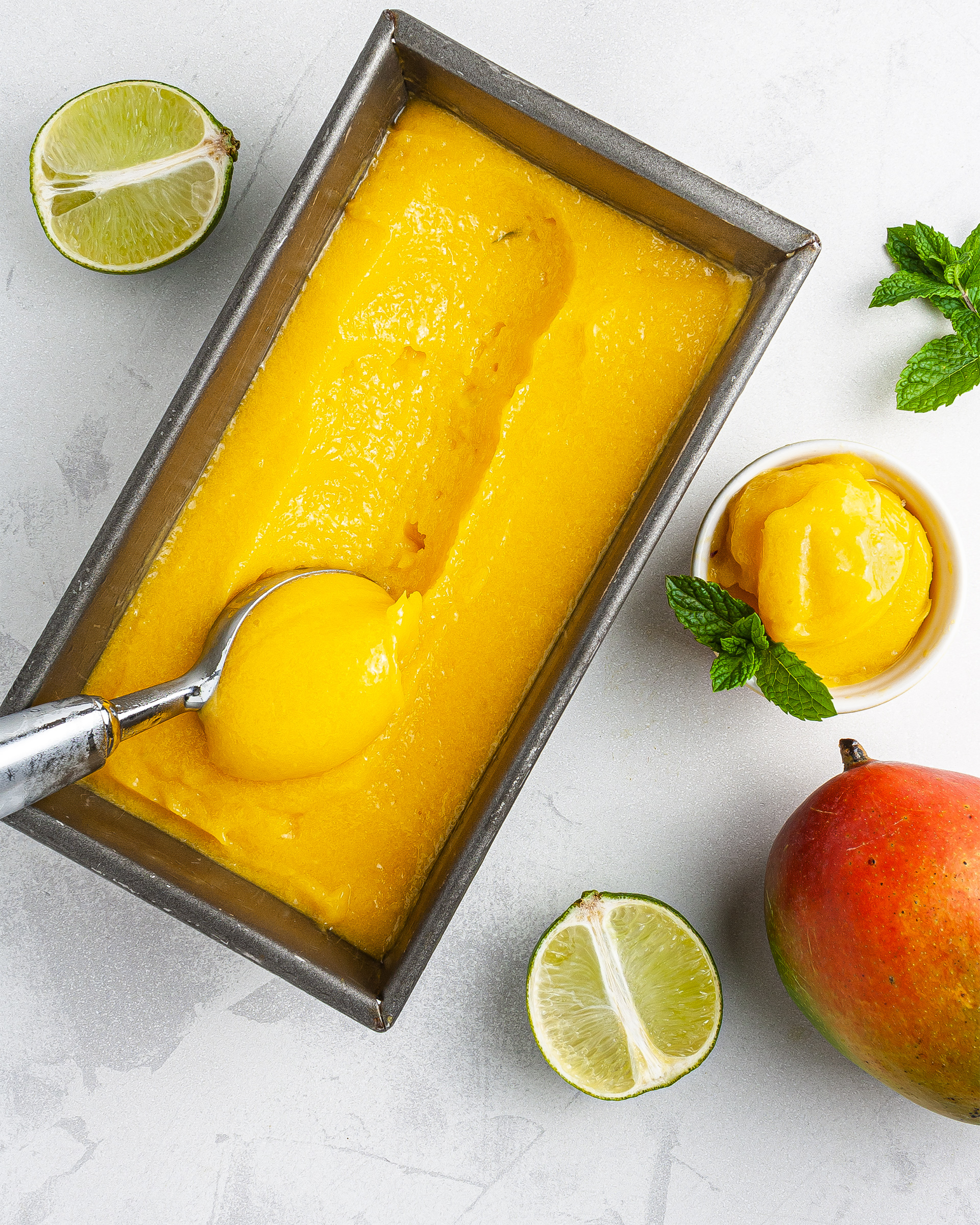 Sugar Free Vegan Mango Sorbet Recipe Foodaciously