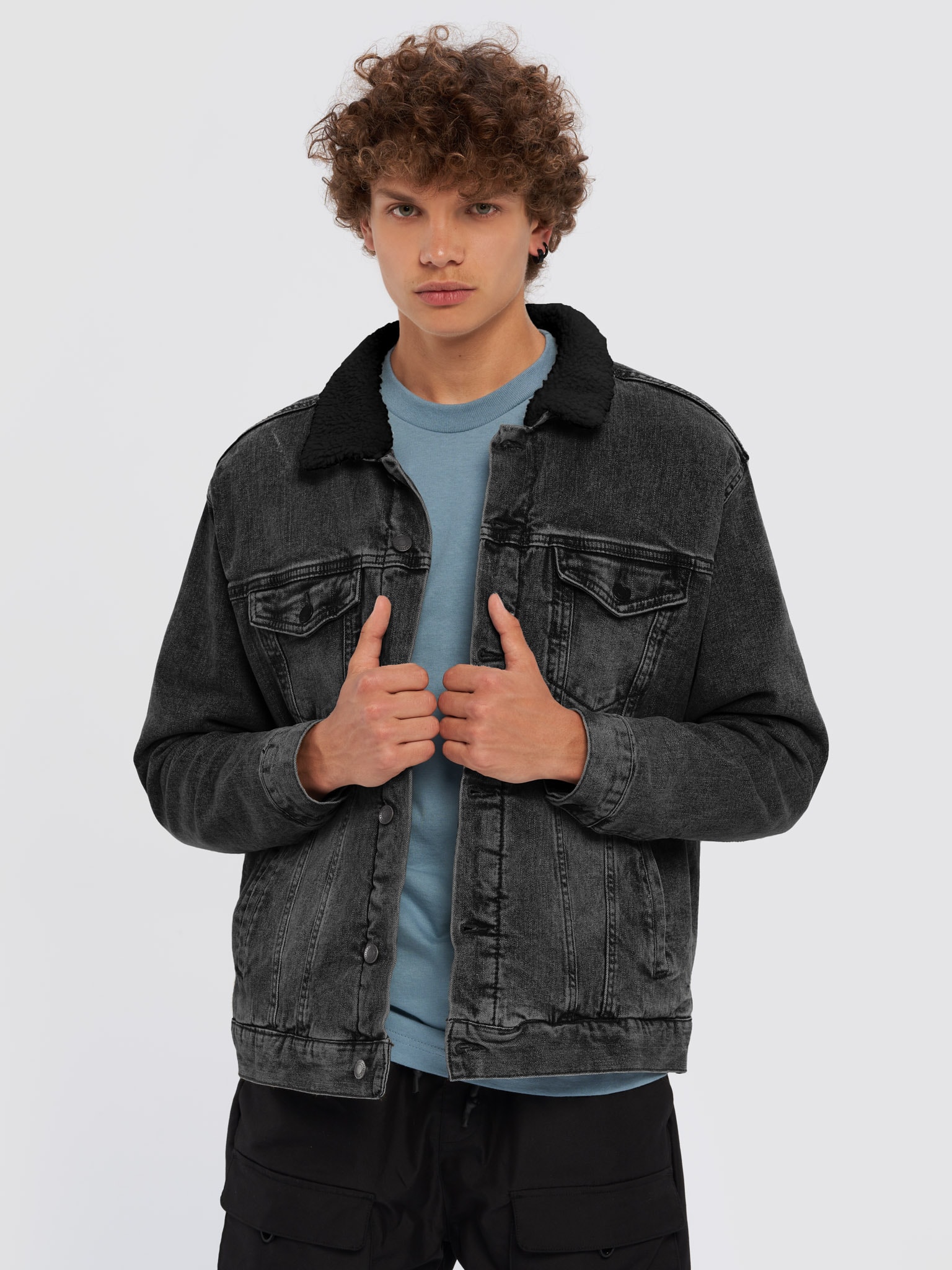 Threadfast Apparel Unisex Sherpa Denim Jacket – Fourthwall