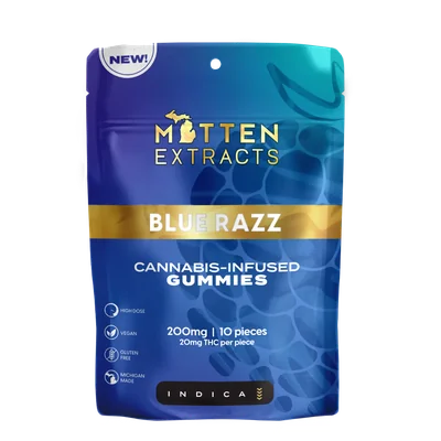 Blue Raz Gummies 200mg