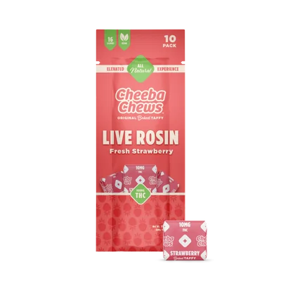 Strawberry Rosin Taffy 100mg