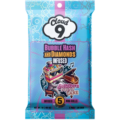 Motown Poundcake Bubble Hash and Diamond Infused 5pk 3g