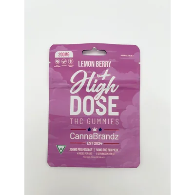 High Dose Lemon Berry Gummies 200mg