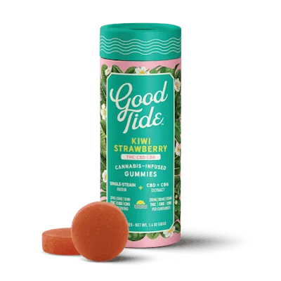 Kiwi Strawberry Hash Rosin 1:1:1 THC:CBD:CBG Gummies 100mg